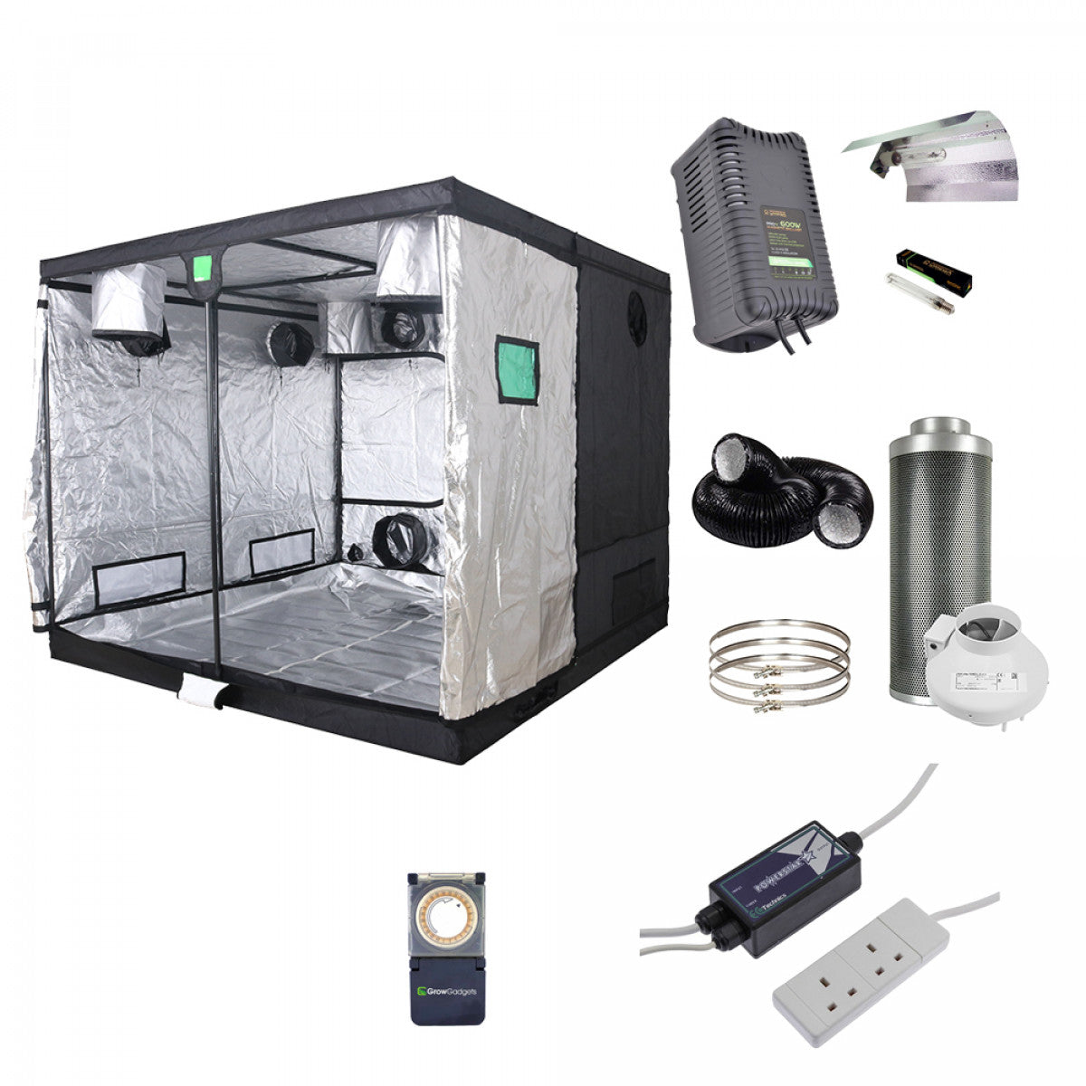 BudBox Pro Tent Kit (240cm x 240cm x 200cm)