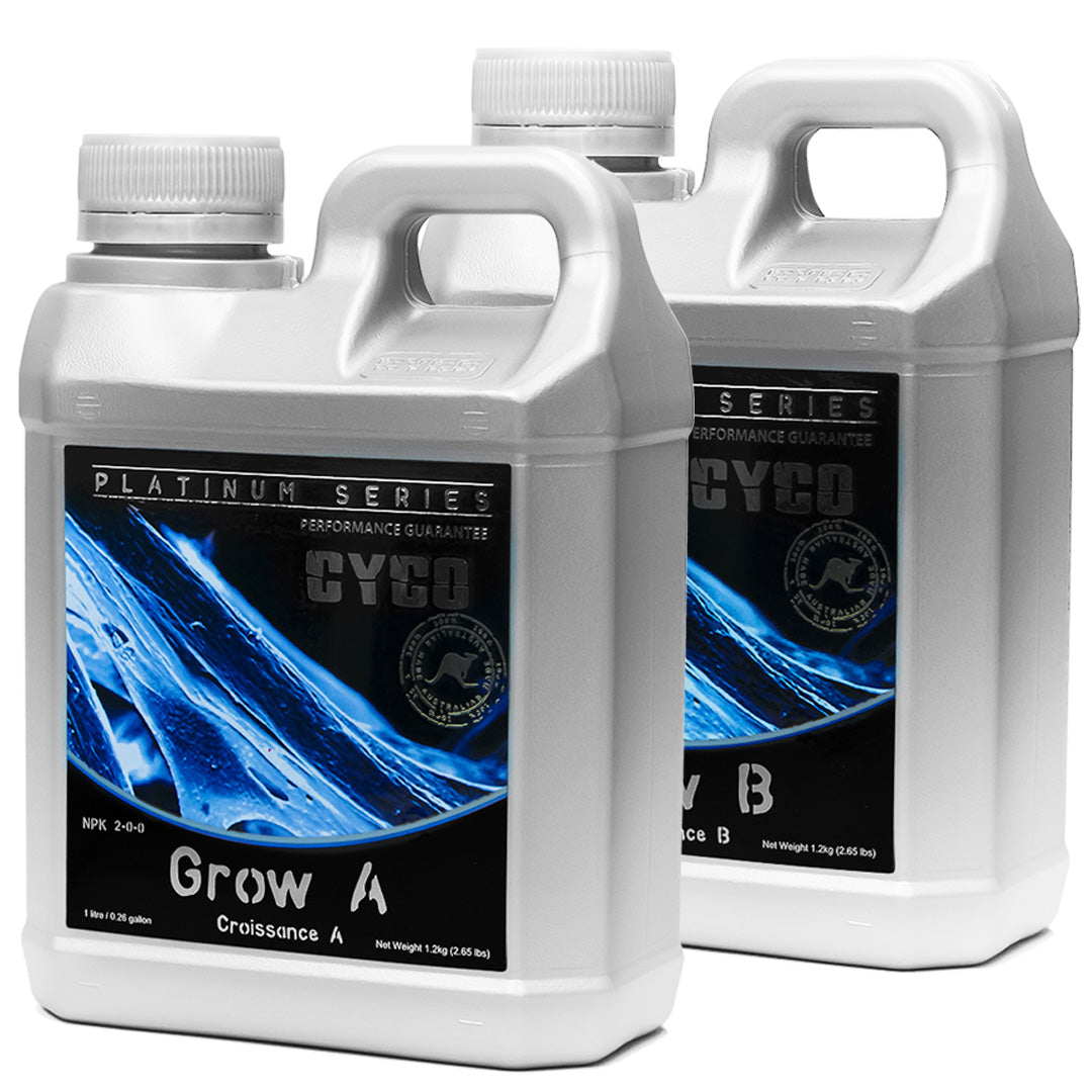Cyco Grow A&B Two Part Base Nutrient for Vegetative Growth — 1 Litre