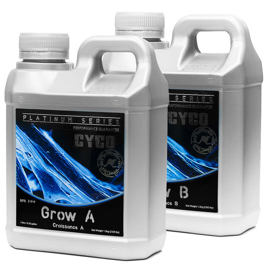 Cyco Grow A&B Two Part Base Nutrient for Vegetative Growth — 1 Litre