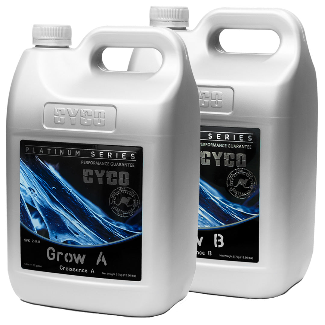 Cyco Grow A&B Two Part Base Nutrient for Vegetative Growth — 5 Litre