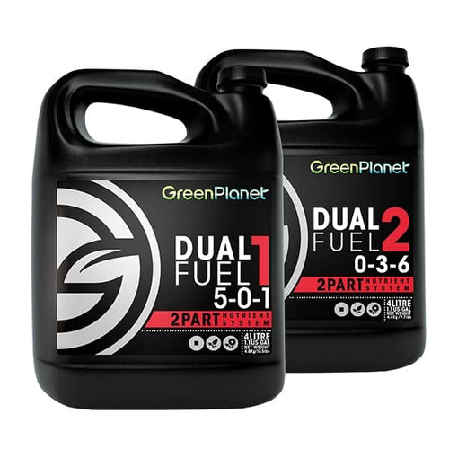 Green Planet Dual Fuel 1 and Dual Fuel 2 two-part base nutrient, 1L