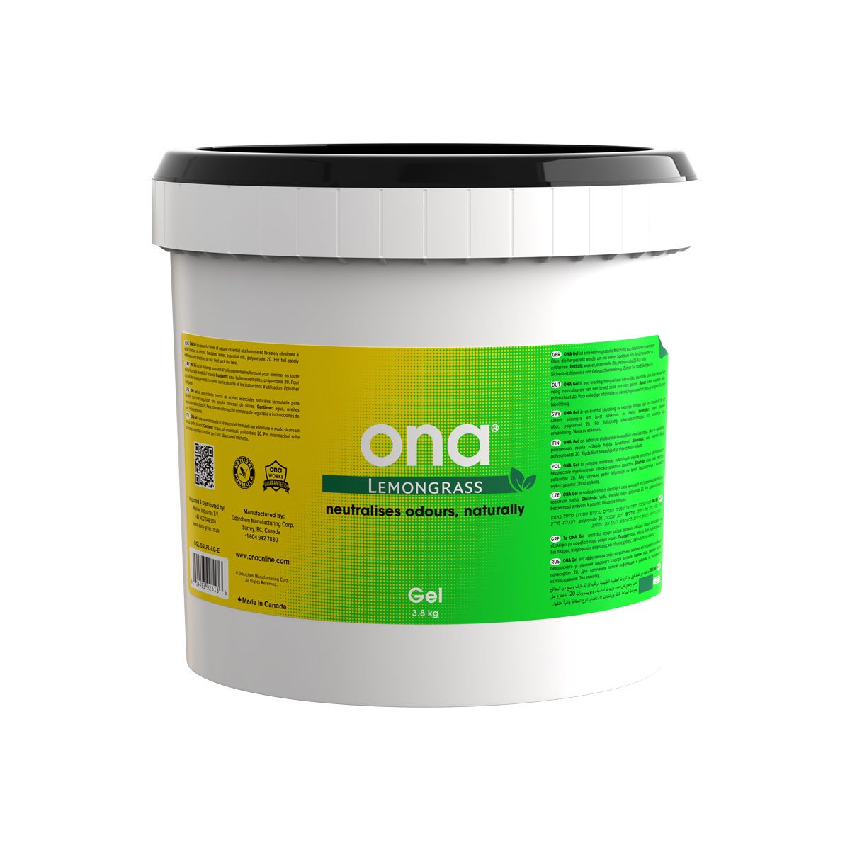 ONA Gel 3.8kg (Various Scents) — Lemongrass