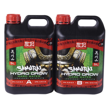 Shogun Samurai Hydro Grow A&B — 25L Hard Water