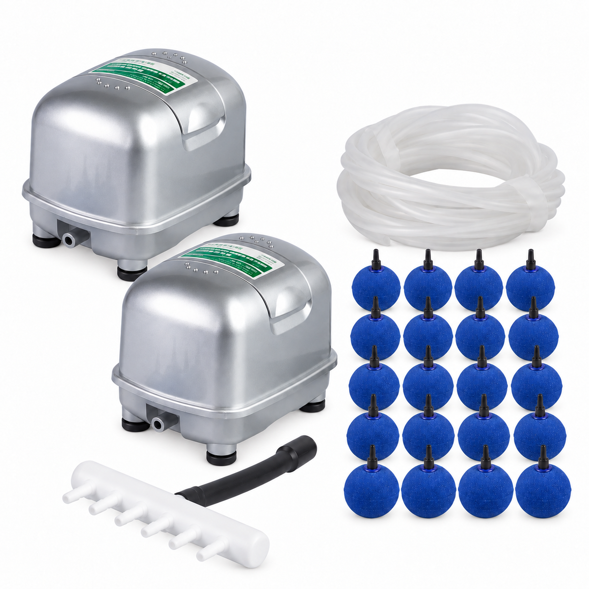 Hailea Silent Air Pump Kit 9810 & 9820 – Golf Ball Airstones