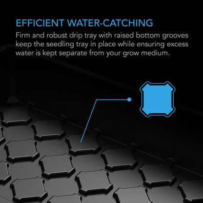 AC Infinity humidity dome raised drip tray water catching grooves
