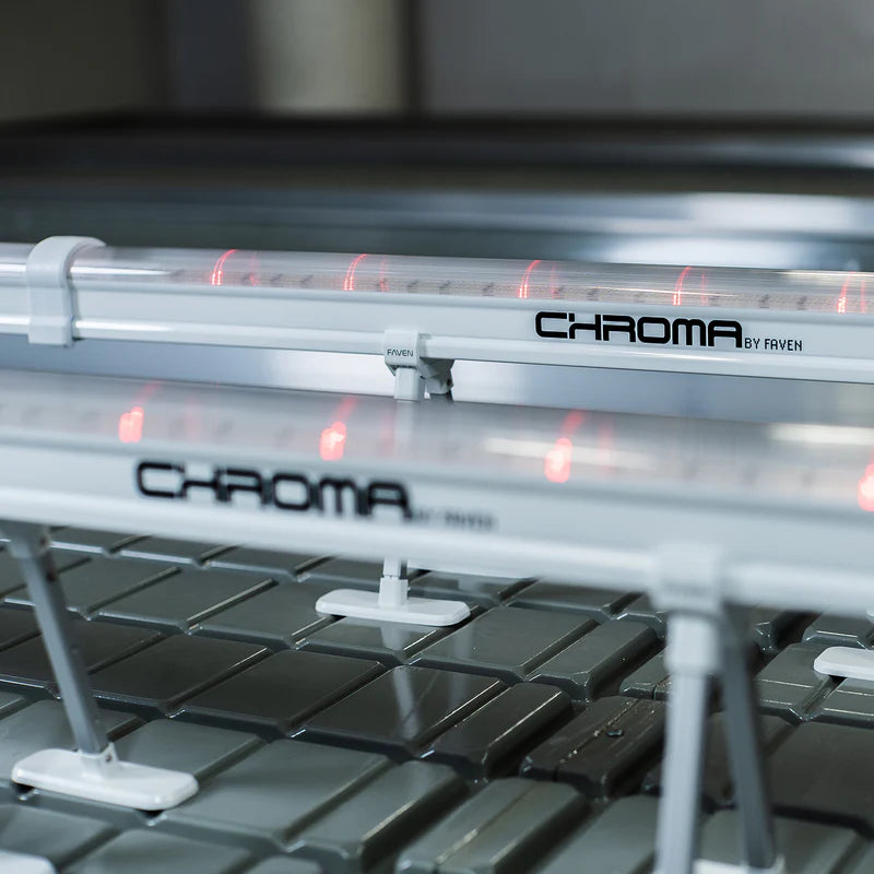 Faven Chroma Under Canopy LED Light illuminated