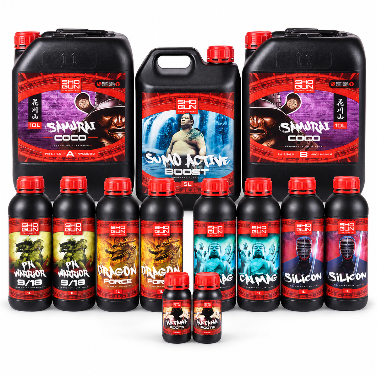Shogun Complete Coco Nutrient Kit for 10-16 Plants