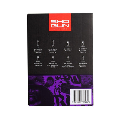 The back of a Shogun coco multipack  product box