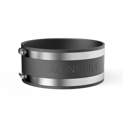AC Infinity Noise Reduction Clamp 6 inch rubber coupler with stainless steel clamps