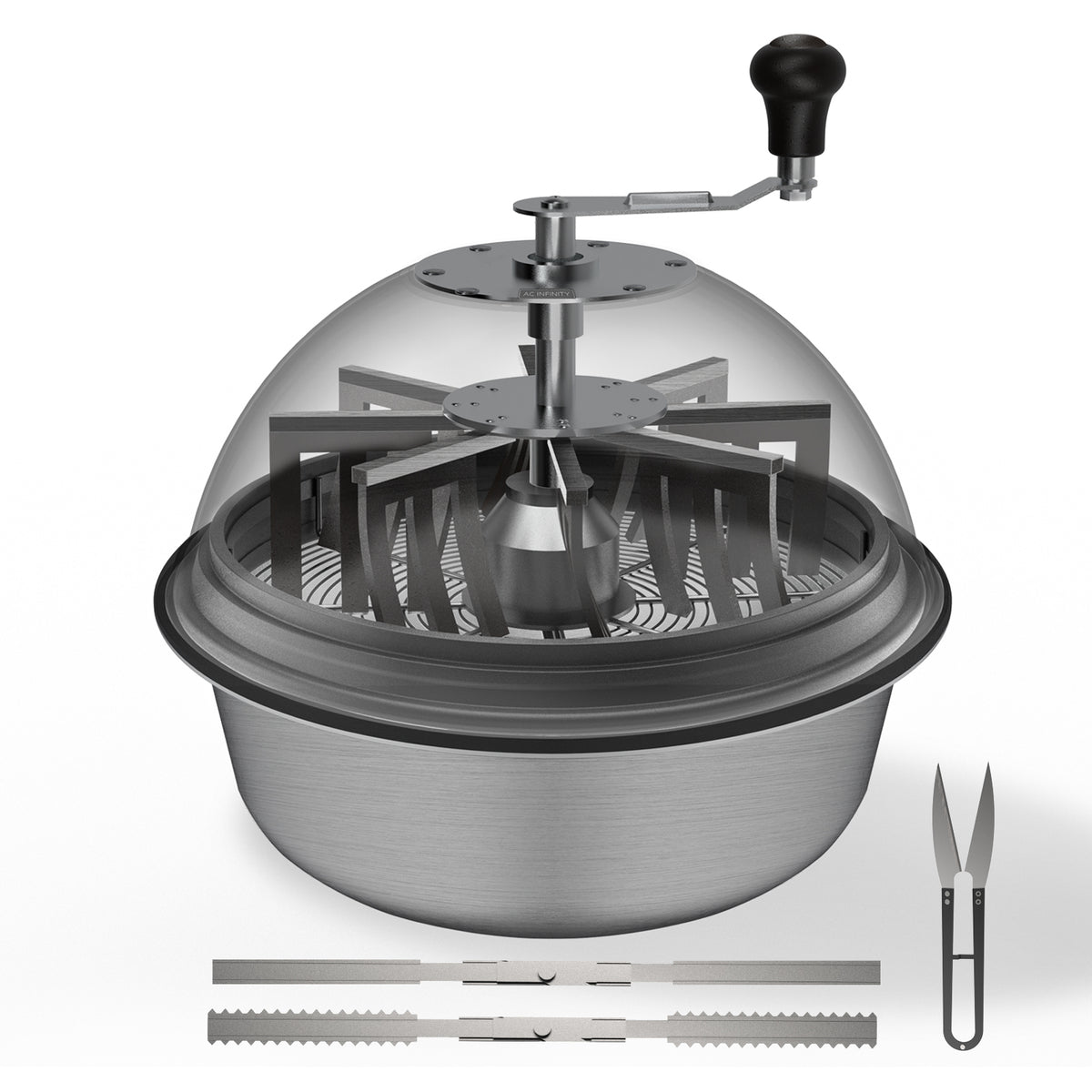 AC Infinity bowl leaf trimmer 19 inch with both blades and scissors