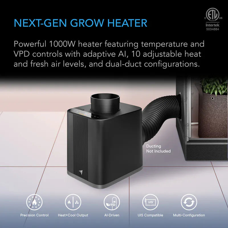 AC Infinity ThermoForge T7 Smart Heater (1000W)