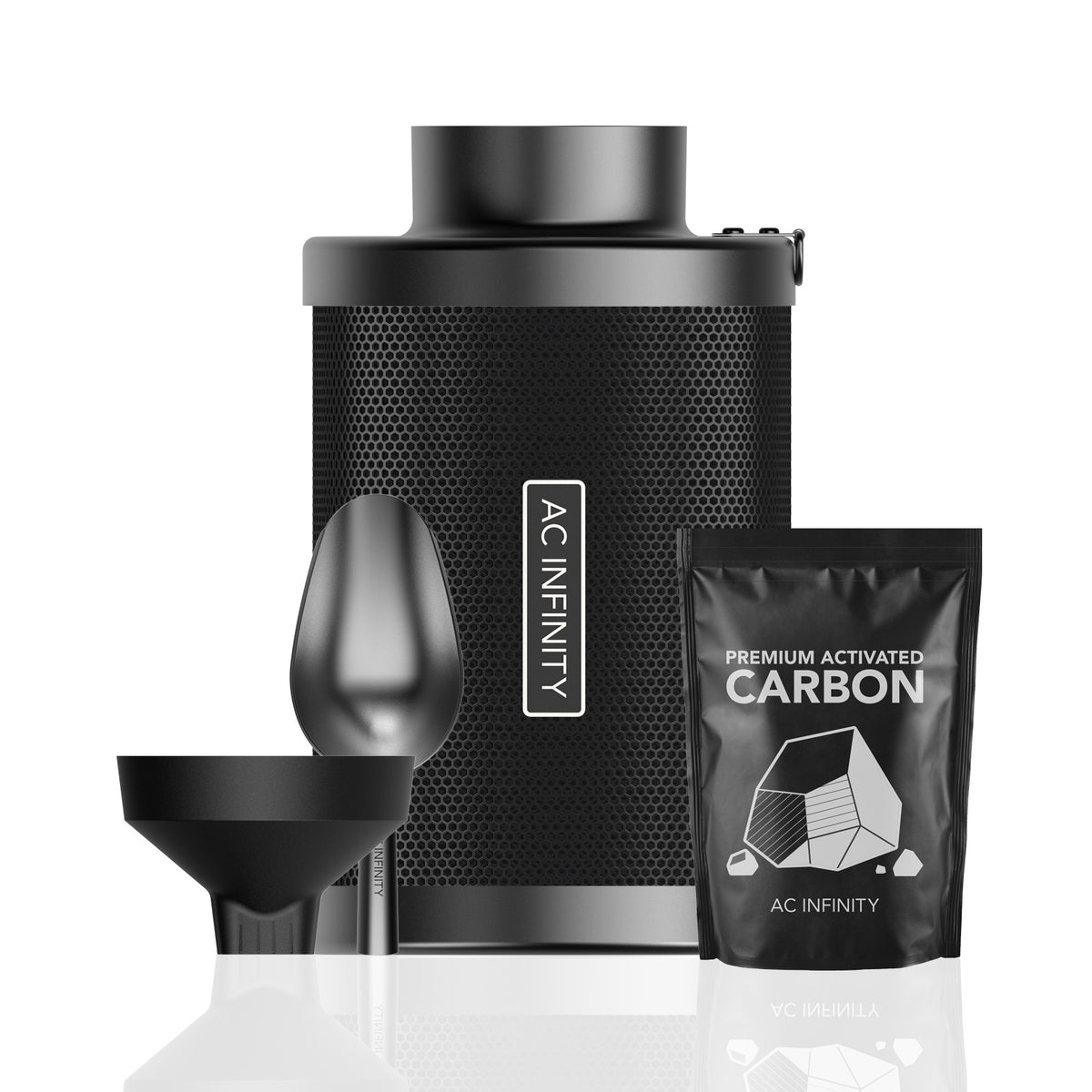 AC Infinity Refillable Carbon Filter Kit — 100mm (4 in)