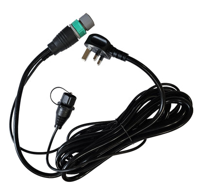 Aether Undercanopy 120W 2-Bar LED Kit — UK power cable with waterproof connector