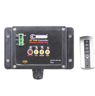 Airfan Hybrid Fan Controller — 3-Speed Remote
