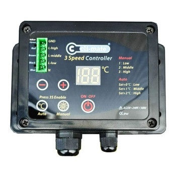 Airfan Hybrid Fan Controller — 3-Speed Temperature