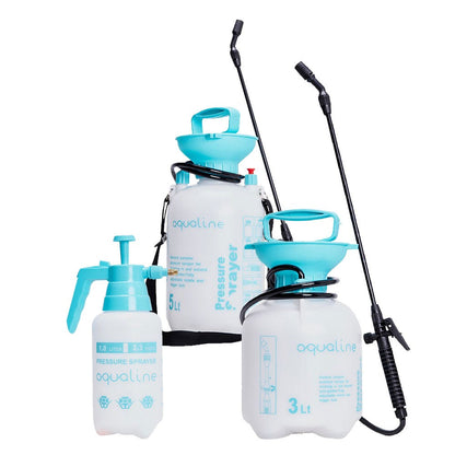 Aqualine Pump & Pressure Sprayer - full range group shot