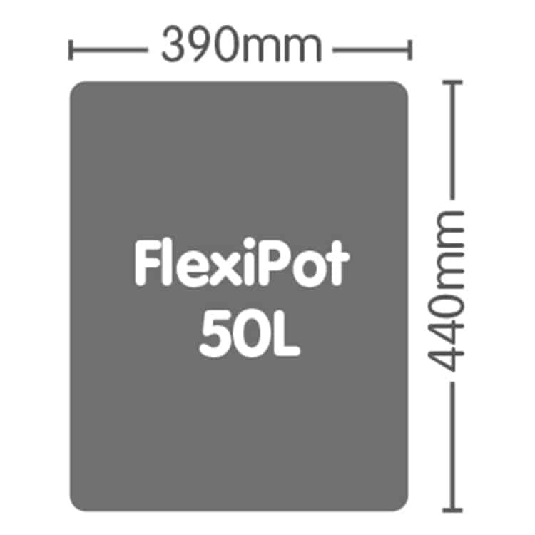 AutoPot 50L FlexiPot dimensions - 390 x 440 mm