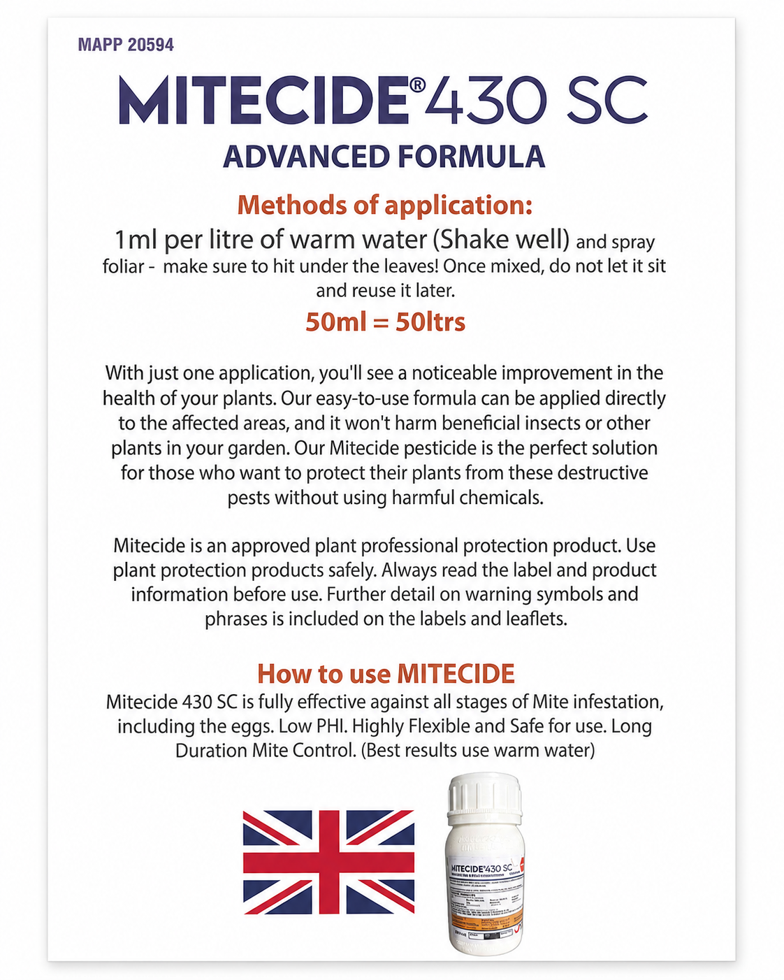 Mitecide 430 SC Advanced Formula