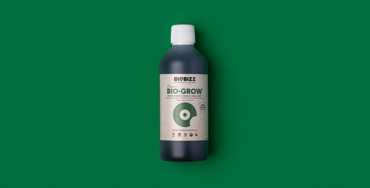 BioBizz Bio-Grow, one of the six organic feeds included in the All-Pack Indoor kit