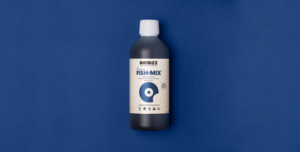 BioBizz Fish-Mix, one of the six organic feeds included in the All-Pack Outdoor kit