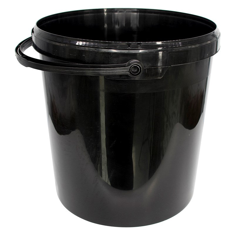 Black Plastic Buckets — 11L
