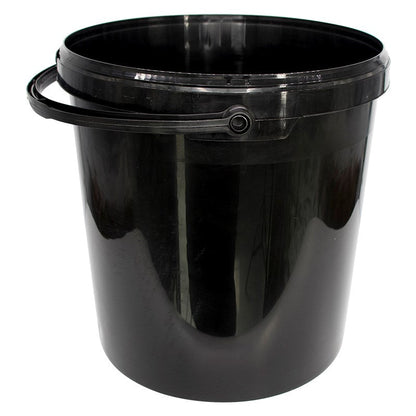 Black Plastic Buckets — 11L