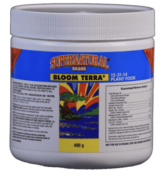 Supernatural Bloom Terra 400g powdered flowering base nutrient