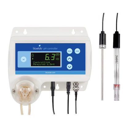 Bluelab pH Controller — controller with pH and temperature probes
