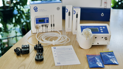 Bluelab pH Controller Wi-Fi wall-mounted in a grow room