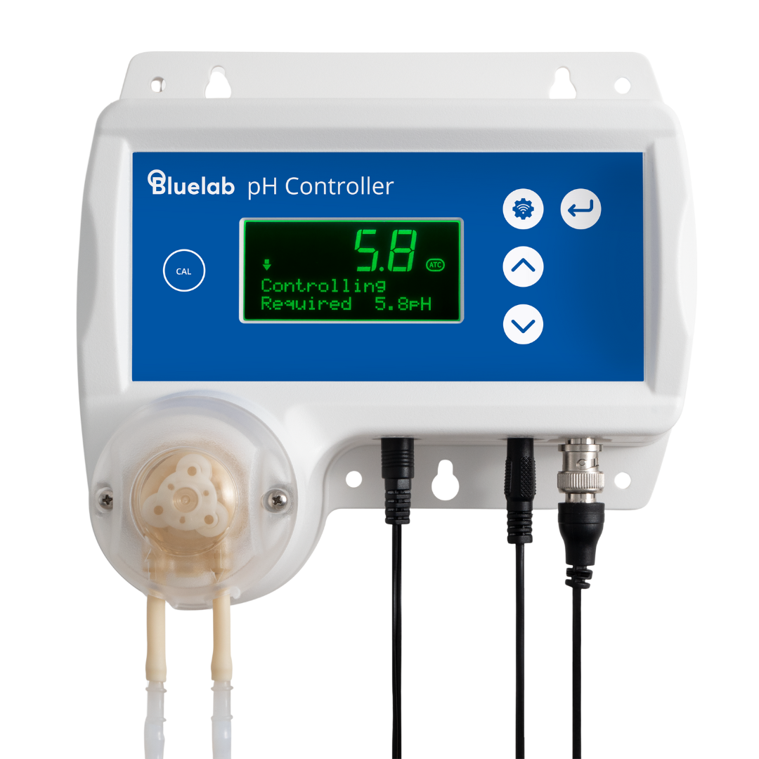 Bluelab pH Controller Wi-Fi — controller with pH and temperature probes