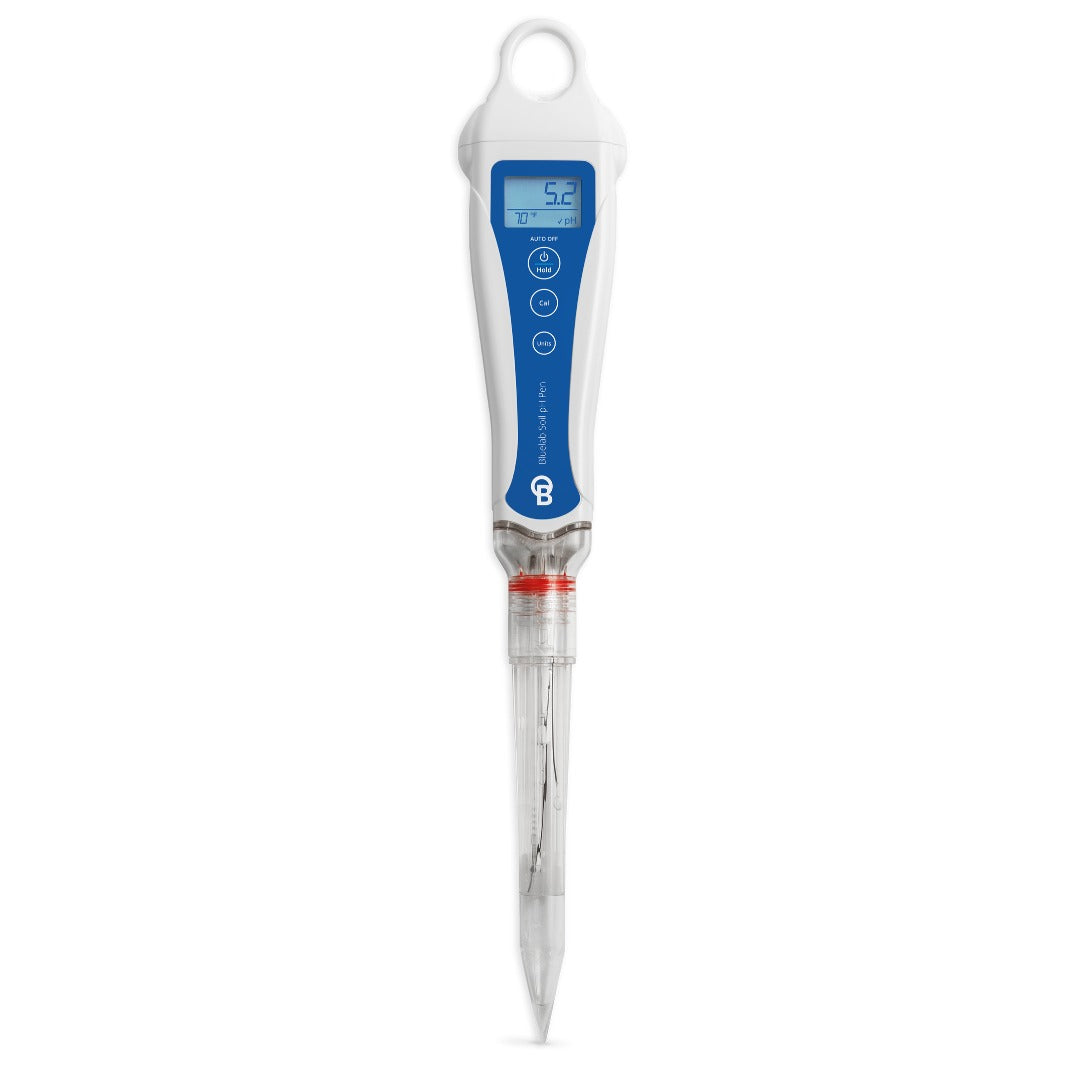 Bluelab Soil pH Pen with the storage cap/dibber fitted