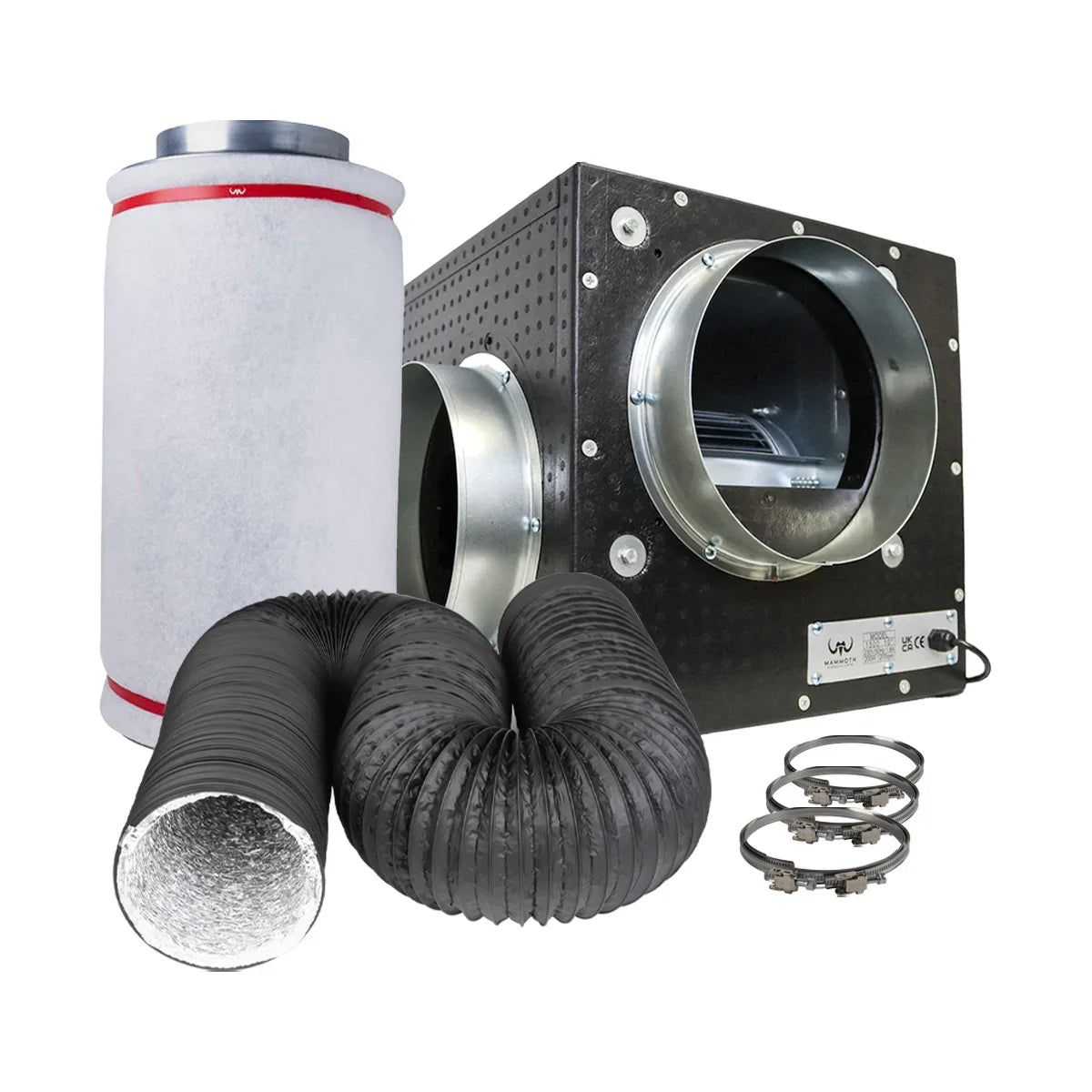 Mammoth Foam Box Fan Kit with Carbon Filter