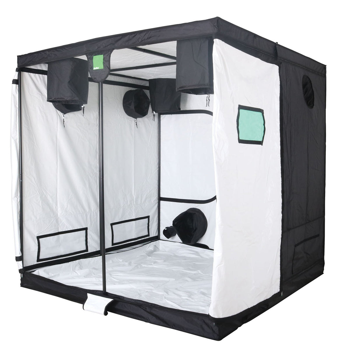 BudBox Pro Tent 200x200x200cm — White lining