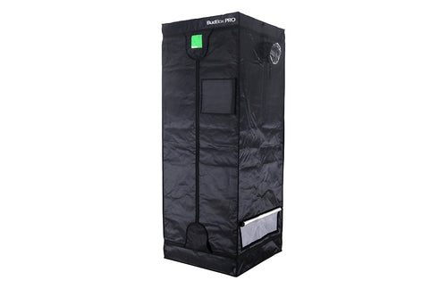 BudBox Pro Propagation Tent 75x75x200cm, second angle showing the frame, doors and silver mylar interior