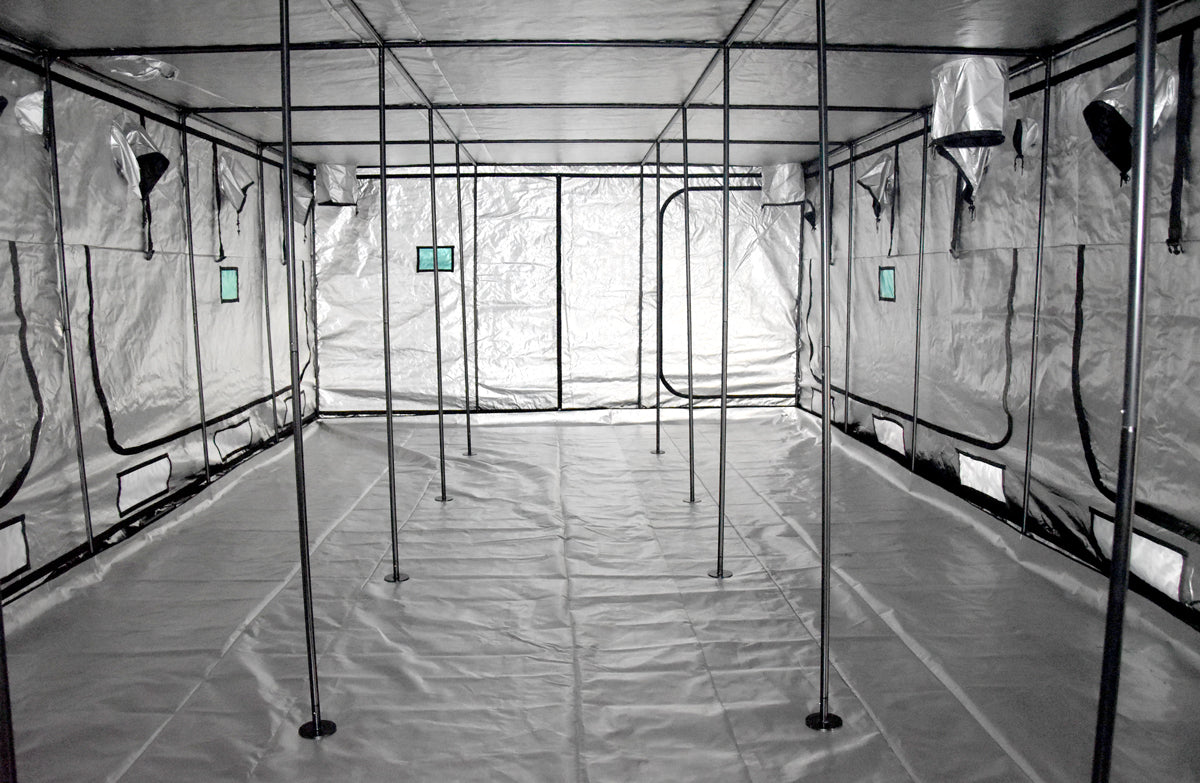 BudBox Pro Tent 900x450x240cm — Silver