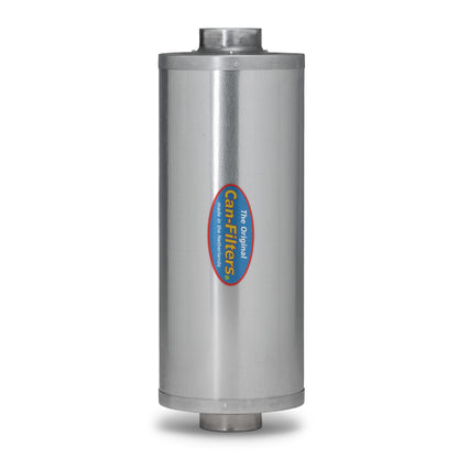 Can In-Line Carbon Filter, cylindrical steel canister for mid-duct mounting