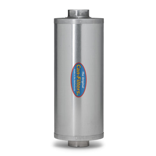 Can In-Line Carbon Filter, cylindrical steel canister for mid-duct mounting