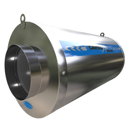 CarboAir Inline Carbon Filter outlet spigot with the internal mesh visible