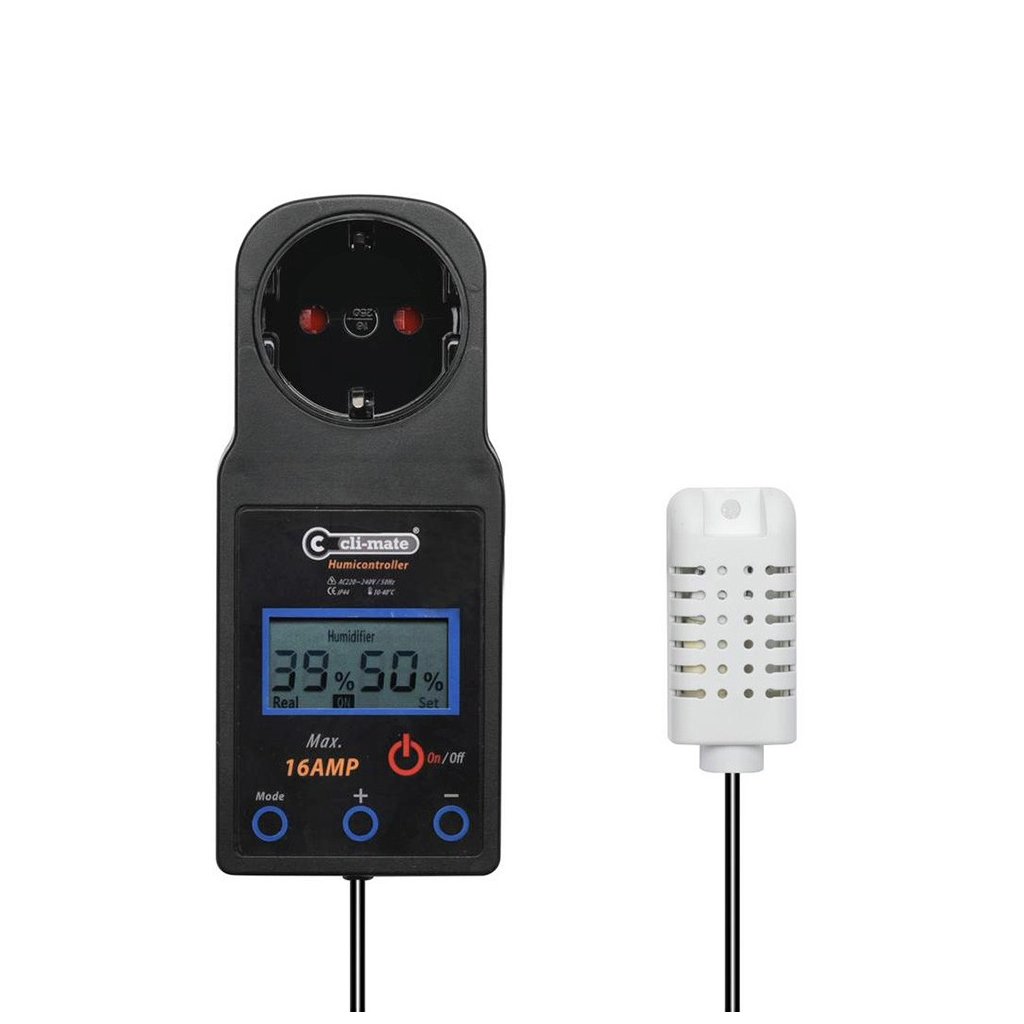 Cli-Mate Humi-Controller 16A with its remote humidity probe
