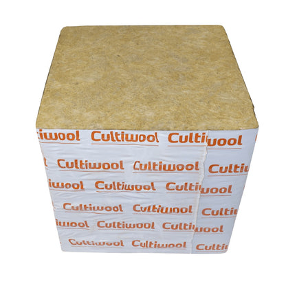 Cultiwool Rockwool Cubes — 200mm (8 inch) Big Daddy Block with no planting hole
