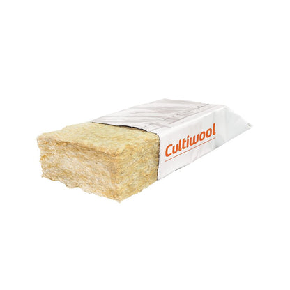 Cultiwool X-Fibre Mini Slab with the foil wrap cut back to show the stone wool fibre