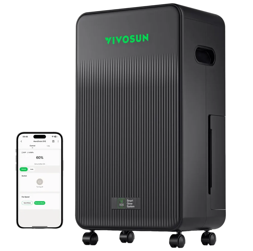 VIVOSUN AeroDrain D12 Intelligent Environmental Dehumidifier