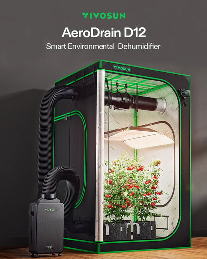 VIVOSUN AeroDrain D12 Intelligent Environmental Dehumidifier