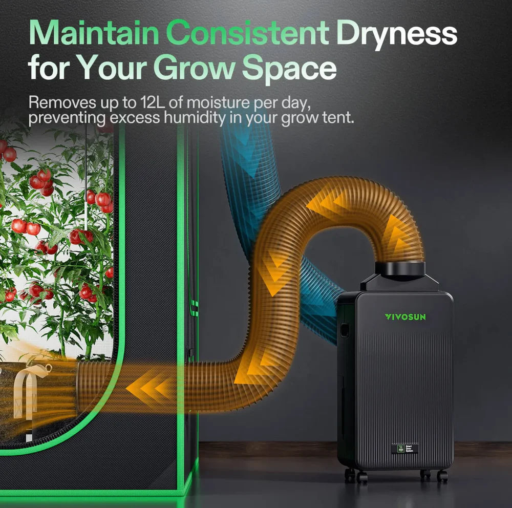 VIVOSUN AeroDrain D12 Intelligent Environmental Dehumidifier