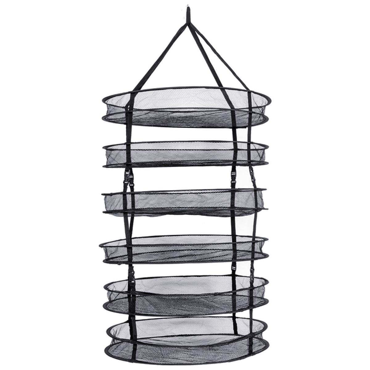 Detachable Drying Net Rack 6 Tier 90cm — six mesh tiers hanging from the top strap