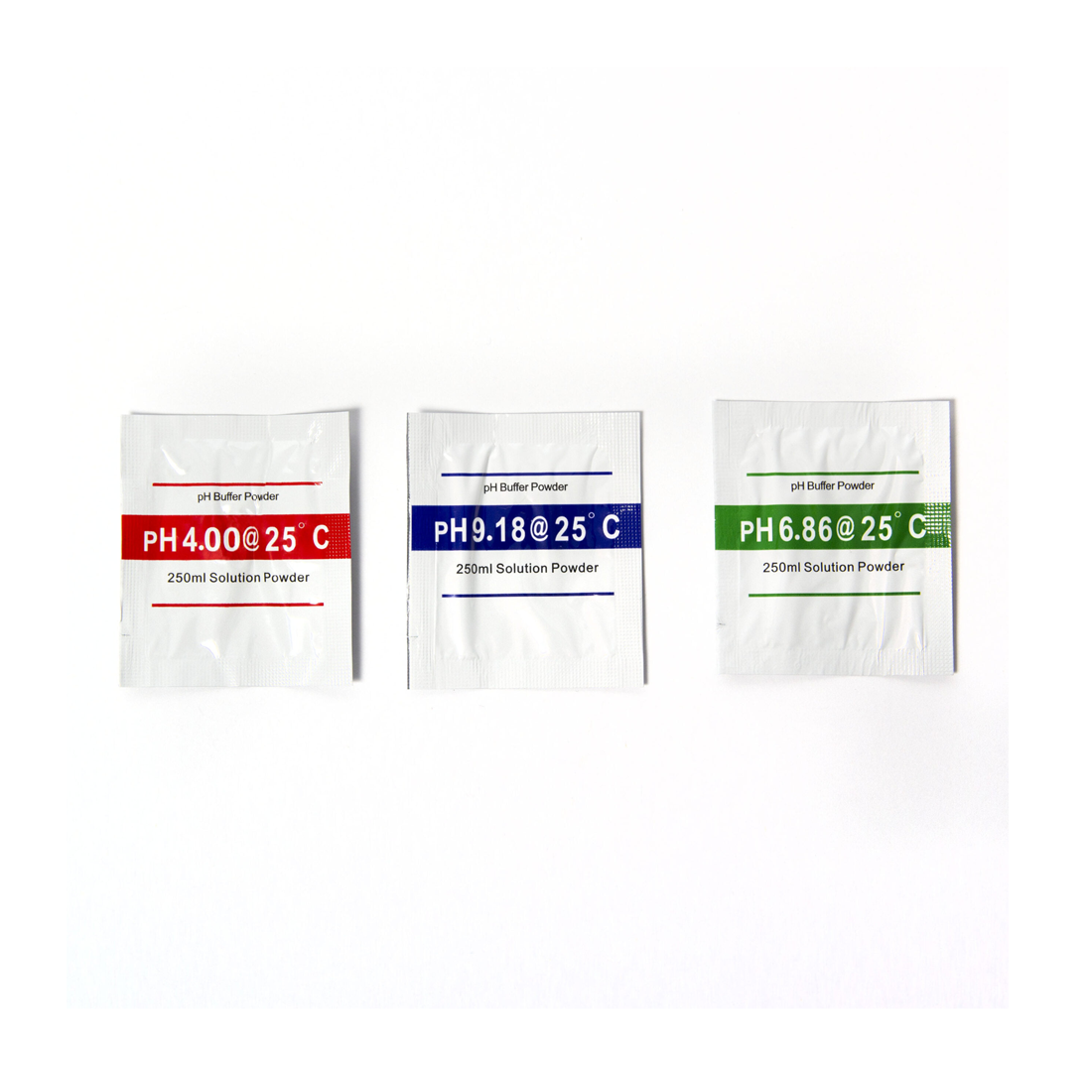 Digital pH Meter buffer powder sachets pH 4.00, 6.86 and 9.18