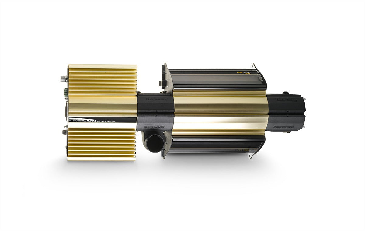 Dimlux Expert Series 630W Dual Full Spectrum top view with 50mm extraction spigot