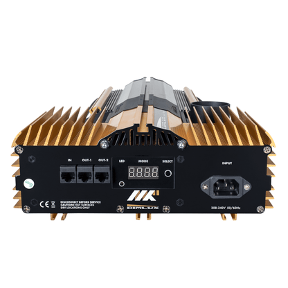 Dimlux Expert Series MKII 600W/750W ballast end with status display and interlink ports