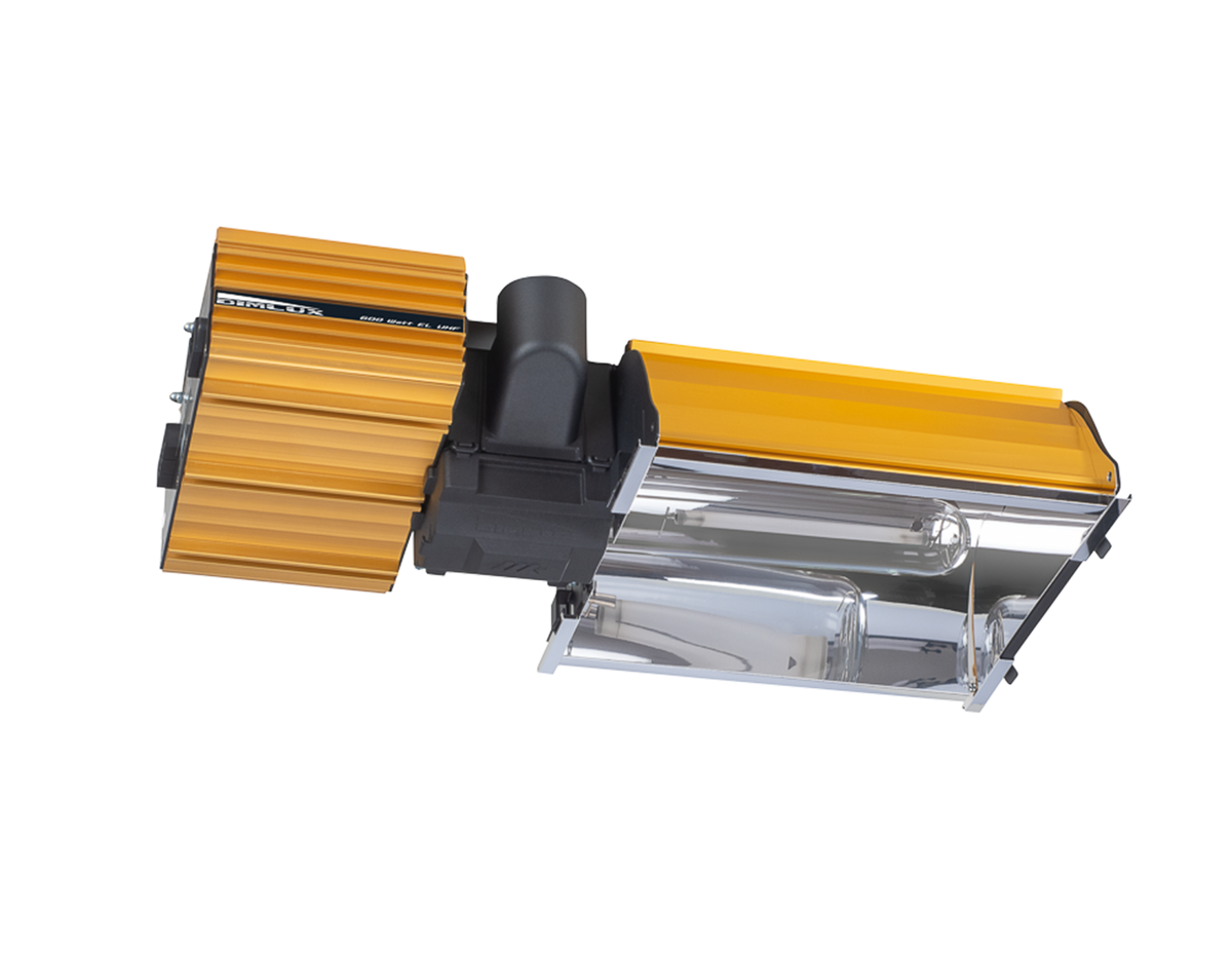 Dimlux Expert Series MKII 600W/750W — complete fixture with ballast, reflector and DXO lamp