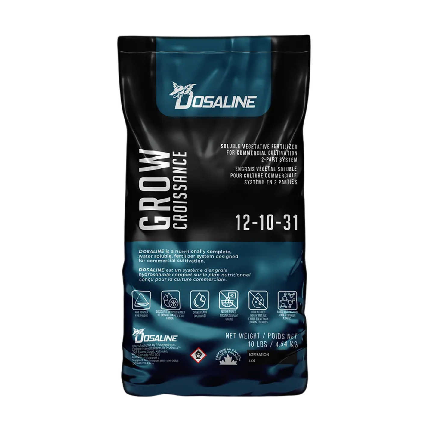Dosaline Grow Water Soluble Vegetative Fertiliser 2lbs